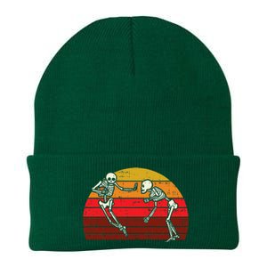 Skeleton Playin American Football Rugby Halloween Sport Knit Cap Winter Beanie