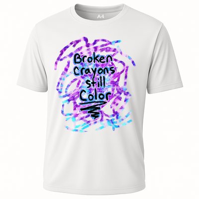 Suicide Prevention Awareness Broken Crayons Still Color Performance Shirt
