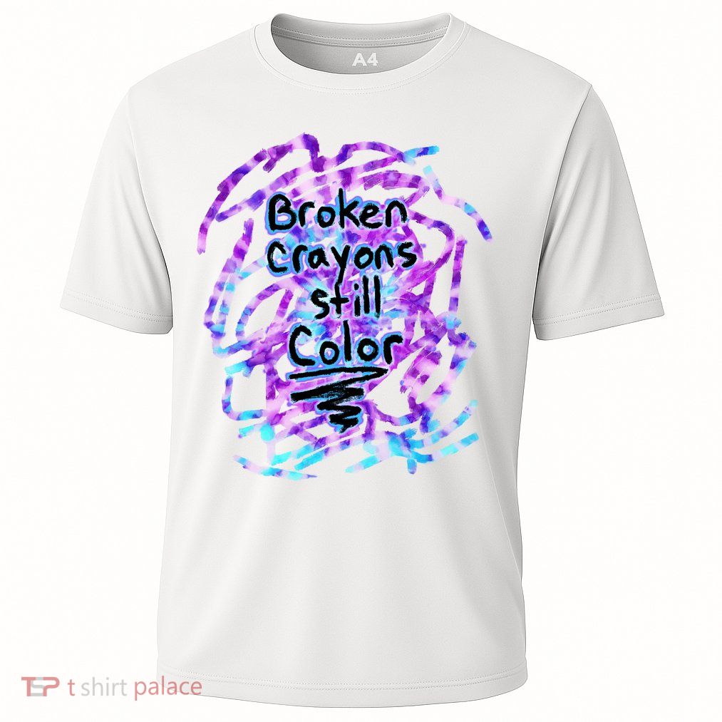 Suicide Prevention Awareness Broken Crayons Still Color Performance Shirt