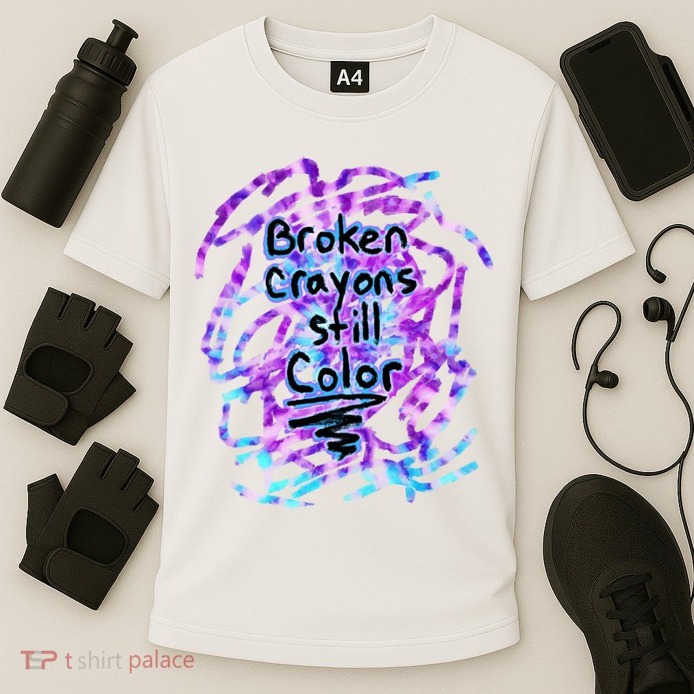 Suicide Prevention Awareness Broken Crayons Still Color Performance Shirt