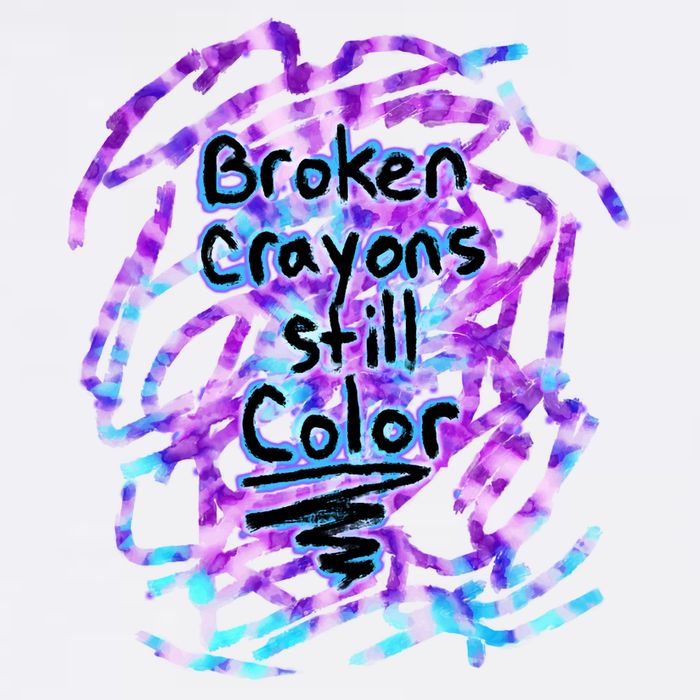 Suicide Prevention Awareness Broken Crayons Still Color Button