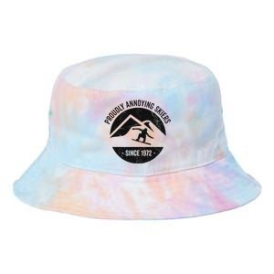 Snowboarding Proudly Annoying Skiers Tie Dye Newport Bucket Hat