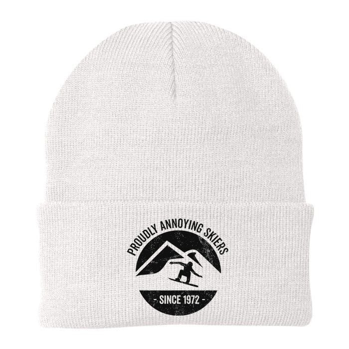 Snowboarding Proudly Annoying Skiers Knit Cap Winter Beanie