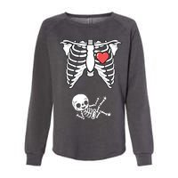 Skeleton Pregnancy Announcement XRay Halloween Costume Womens California Wash Sweatshirt