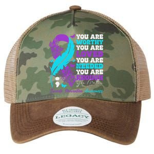 Suicide Prevention Awareness Positive Motivational Support Gift Legacy Tie Dye Trucker Hat