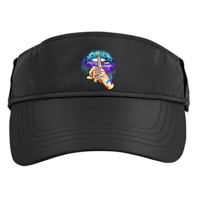 Suicide Prevention Awareness Still Here Still Fighting Lips Adult Drive Performance Visor