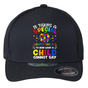 Special Paraprofessional Autism Awareness Flexfit Unipanel Trucker Cap