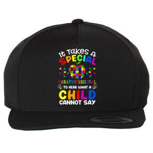 Special Paraprofessional Autism Awareness Wool Snapback Cap