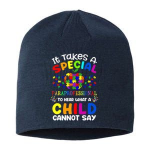 Special Paraprofessional Autism Awareness Sustainable Beanie