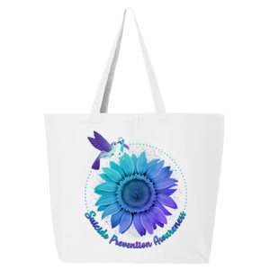 Suicide Prevention Awareness Hummingbird Flower 25L Jumbo Tote