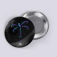 Suicide Prevention Awareness Warrior Dragonfly Semicolon Button