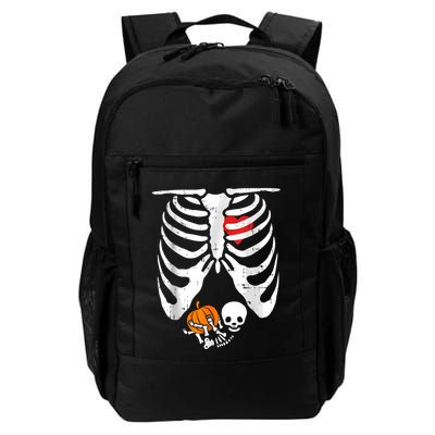 Skeleton Pregnancy Announcement Mom Halloween Backpack