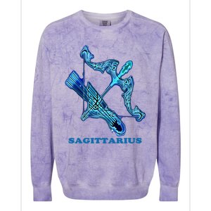 Sagittarius Personality Astrology Zodiac Sign Horoscope Cool Gift Colorblast Crewneck Sweatshirt