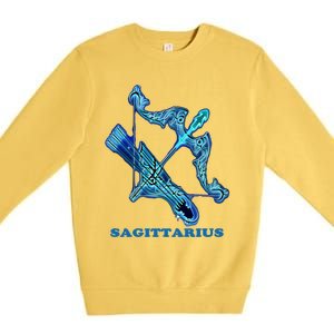 Sagittarius Personality Astrology Zodiac Sign Horoscope Cool Gift Premium Crewneck Sweatshirt