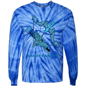 Sagittarius Personality Astrology Zodiac Sign Horoscope Cool Gift Tie-Dye Long Sleeve Shirt