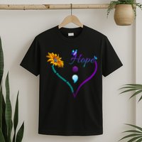 Suicide Prevention Awareness Floral Heart T-Shirt