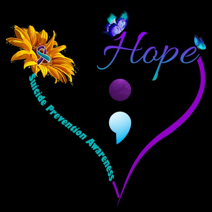 Suicide Prevention Awareness Floral Heart T-Shirt
