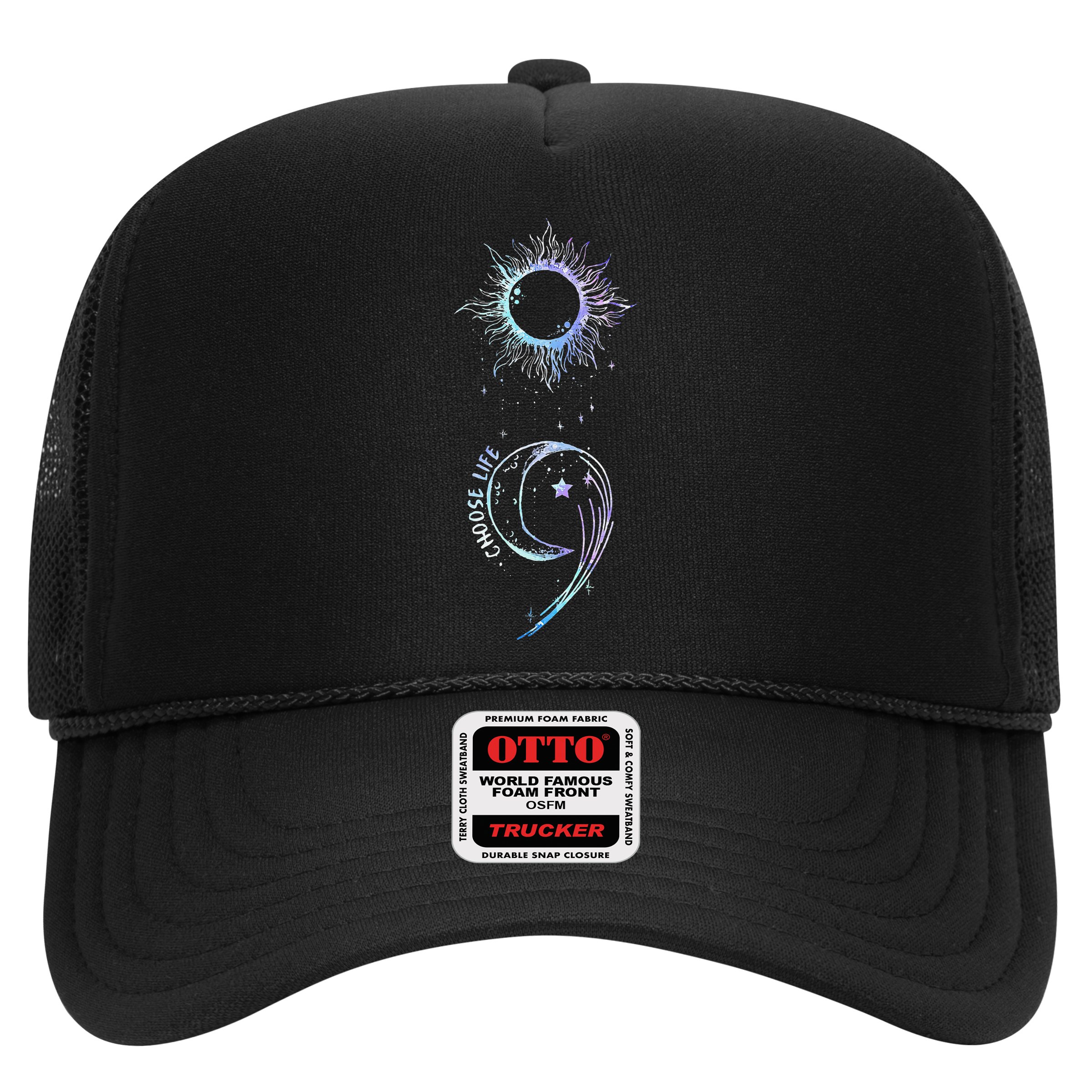 Suicide Prevention Awareness Choose Life Semicolon Gothic Hat
