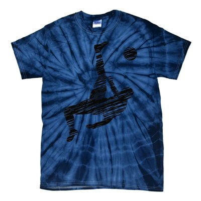 Soccer Player And Soccer Fan Motif Vintage Tie-Dye T-Shirt