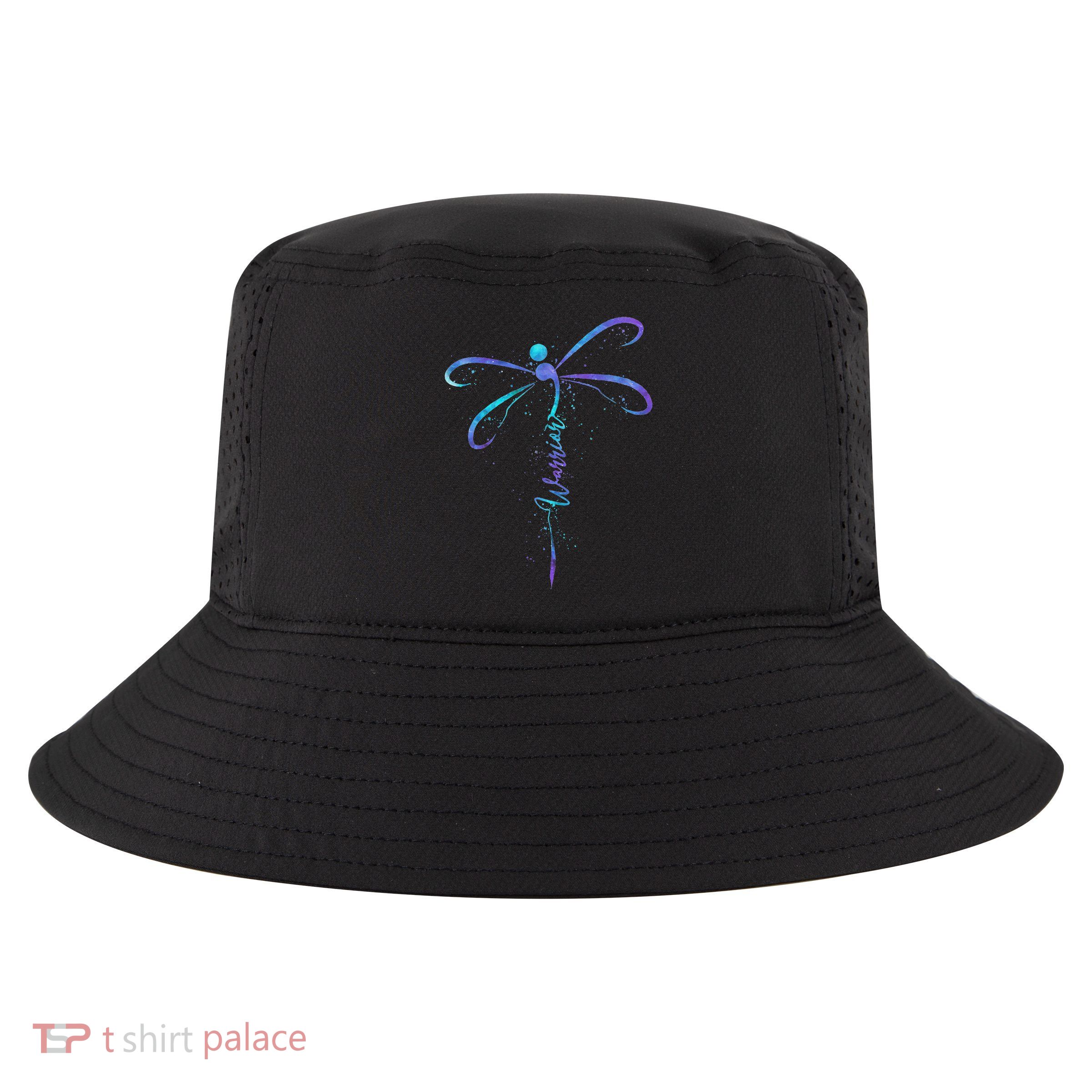 Suicide Prevention Awareness Warrior Dragonfly Semicolon Cool Comfort Performance Bucket Hat