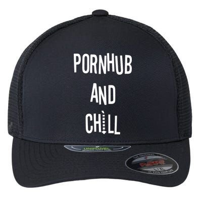 Spreadshirt Pornhub And Chill Flexfit Unipanel Trucker Cap