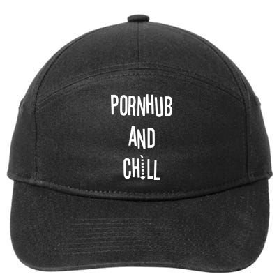 Spreadshirt Pornhub And Chill 7-Panel Snapback Hat