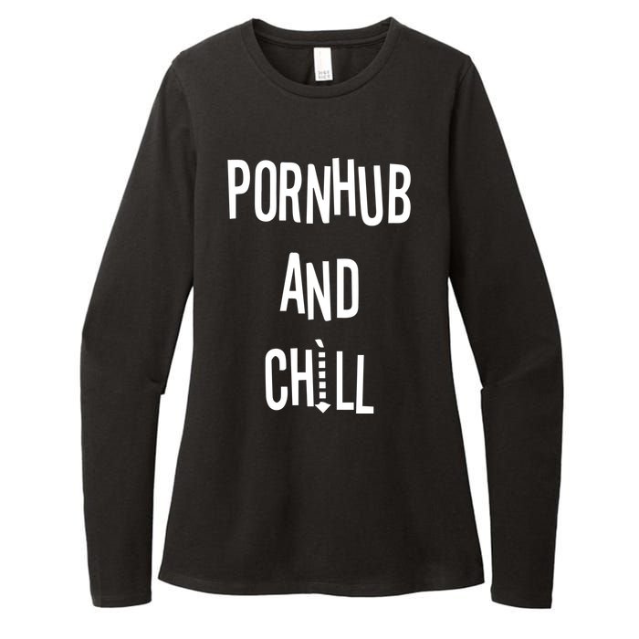 Spreadshirt Pornhub And Chill Womens CVC Long Sleeve Shirt