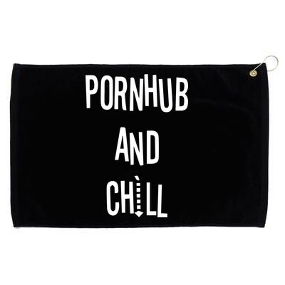 Spreadshirt Pornhub And Chill Grommeted Golf Towel