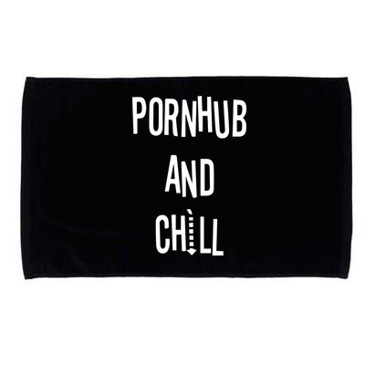 Spreadshirt Pornhub And Chill Microfiber Hand Towel