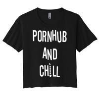 Spreadshirt Pornhub And Chill Women's Crop Top Tee