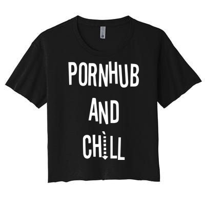 Spreadshirt Pornhub And Chill Women's Crop Top Tee