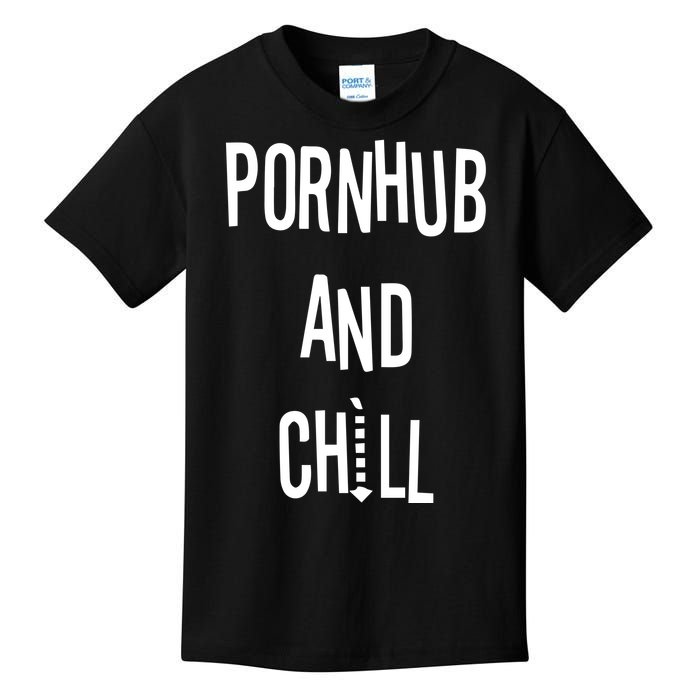 Spreadshirt Pornhub And Chill Kids T-Shirt