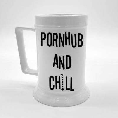 Spreadshirt Pornhub And Chill Beer Stein