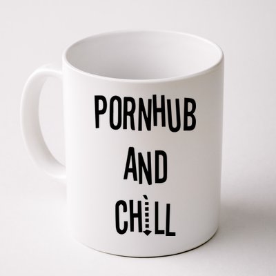 Spreadshirt Pornhub And Chill Coffee Mug