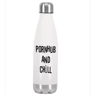 Spreadshirt Pornhub And Chill Stainless Steel Insulated Water Bottle