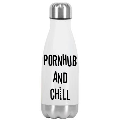 Spreadshirt Pornhub And Chill Stainless Steel Insulated Water Bottle