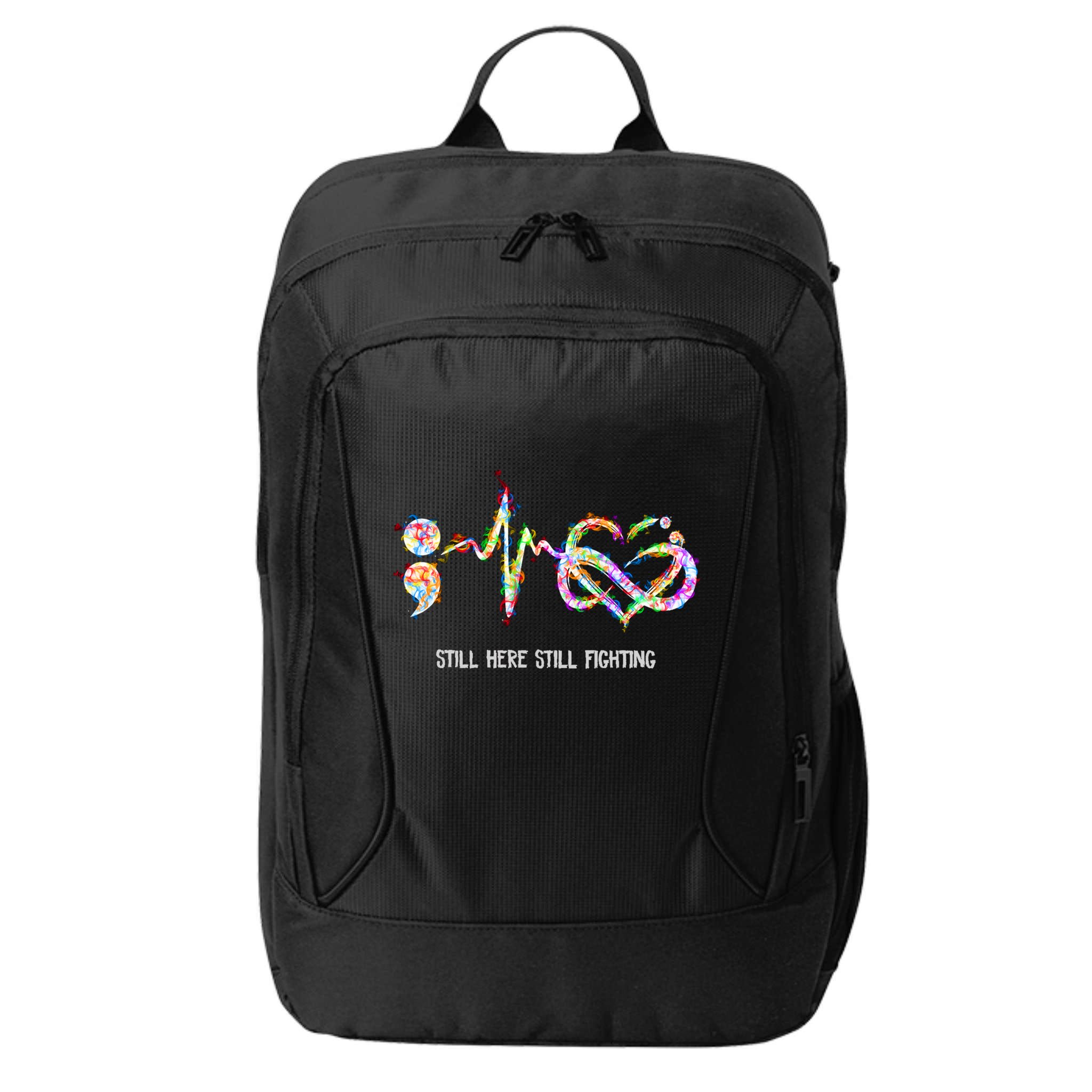 Suicide Prevention Awareness Gift City Backpack