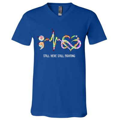 Suicide Prevention Awareness Gift V-Neck T-Shirt