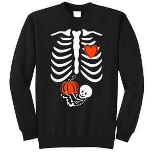 Skeleton Pregnancy Announcement XRay Halloween Costume Sweatshirt