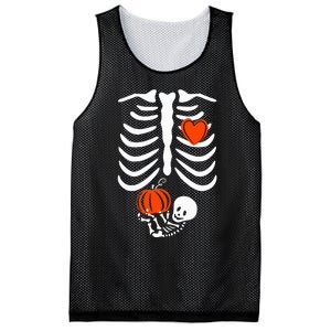 Skeleton Pregnancy Announcement XRay Halloween Costume Mesh Reversible Basketball Jersey Tank