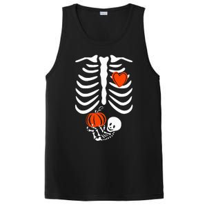 Skeleton Pregnancy Announcement XRay Halloween Costume PosiCharge Competitor Tank