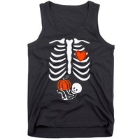 Skeleton Pregnancy Announcement XRay Halloween Costume Tank Top