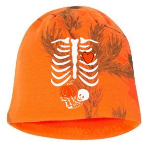 Skeleton Pregnancy Announcement XRay Halloween Costume Kati - Camo Knit Beanie