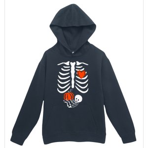 Skeleton Pregnancy Announcement XRay Halloween Costume Urban Pullover Hoodie