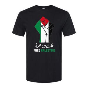 Support Palestine and Gaza Arabic Design for a Cause Softstyle CVC T-Shirt