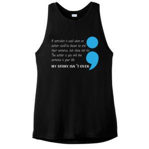 Suicide Prevention And Depression Awareness Ladies PosiCharge Tri-Blend Wicking Tank