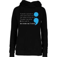 Suicide Prevention And Depression Awareness Womens Funnel Neck Pullover Hood