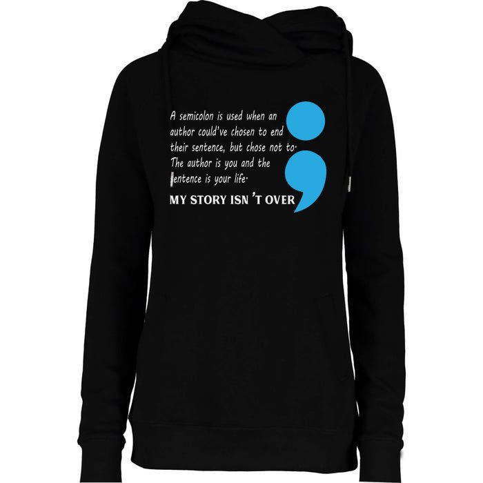 Suicide Prevention And Depression Awareness Womens Funnel Neck Pullover Hood