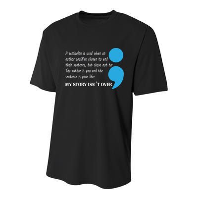 Suicide Prevention And Depression Awareness Youth Performance Sprint T-Shirt