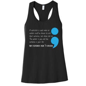 Suicide Prevention And Depression Awareness Women's Racerback Tank